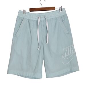 Nike Blue Elastic Waistband Training Running Workout Athletic Shorts Sz S